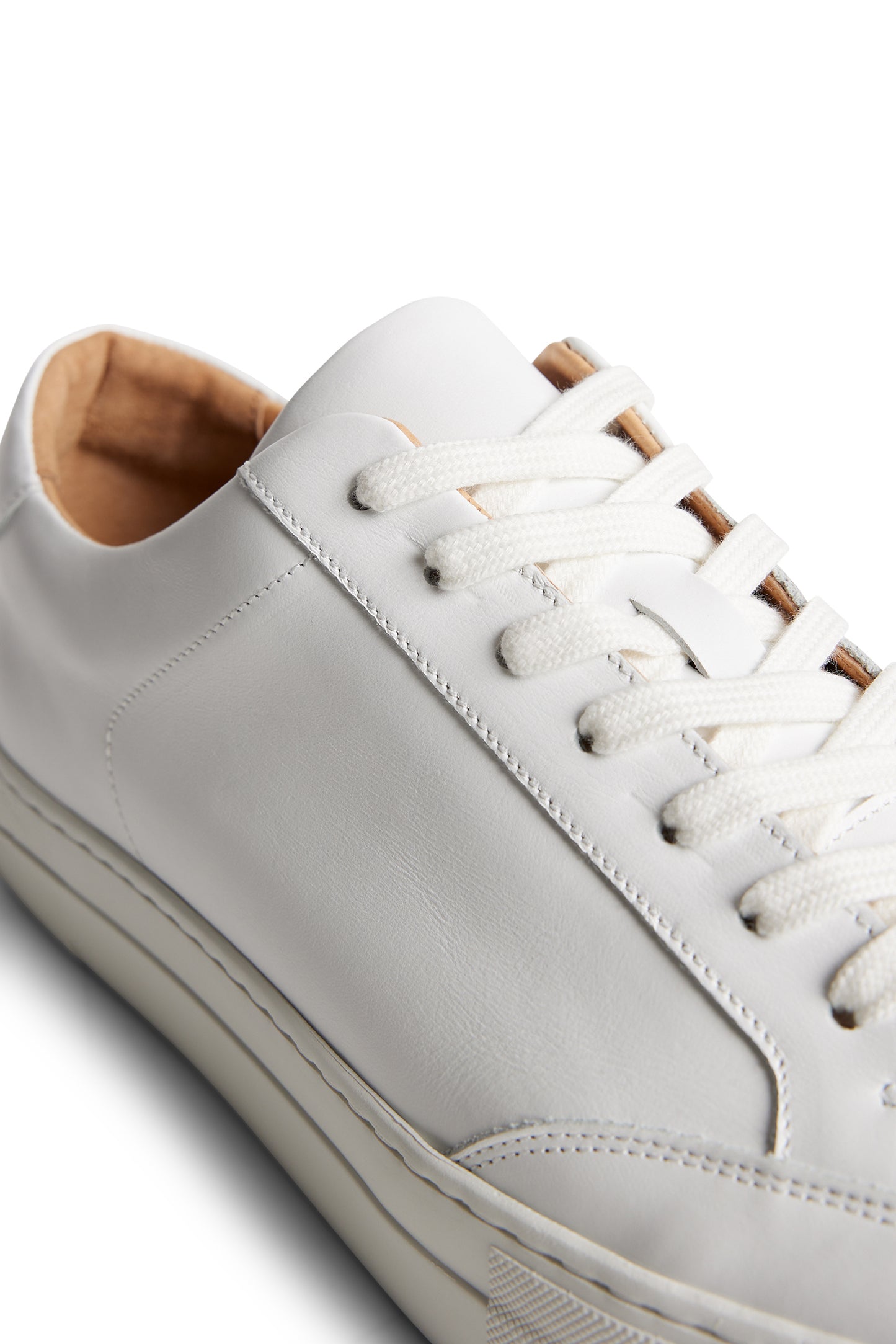 Art Signature Leather Sneaker in White by J.Lindeberg
