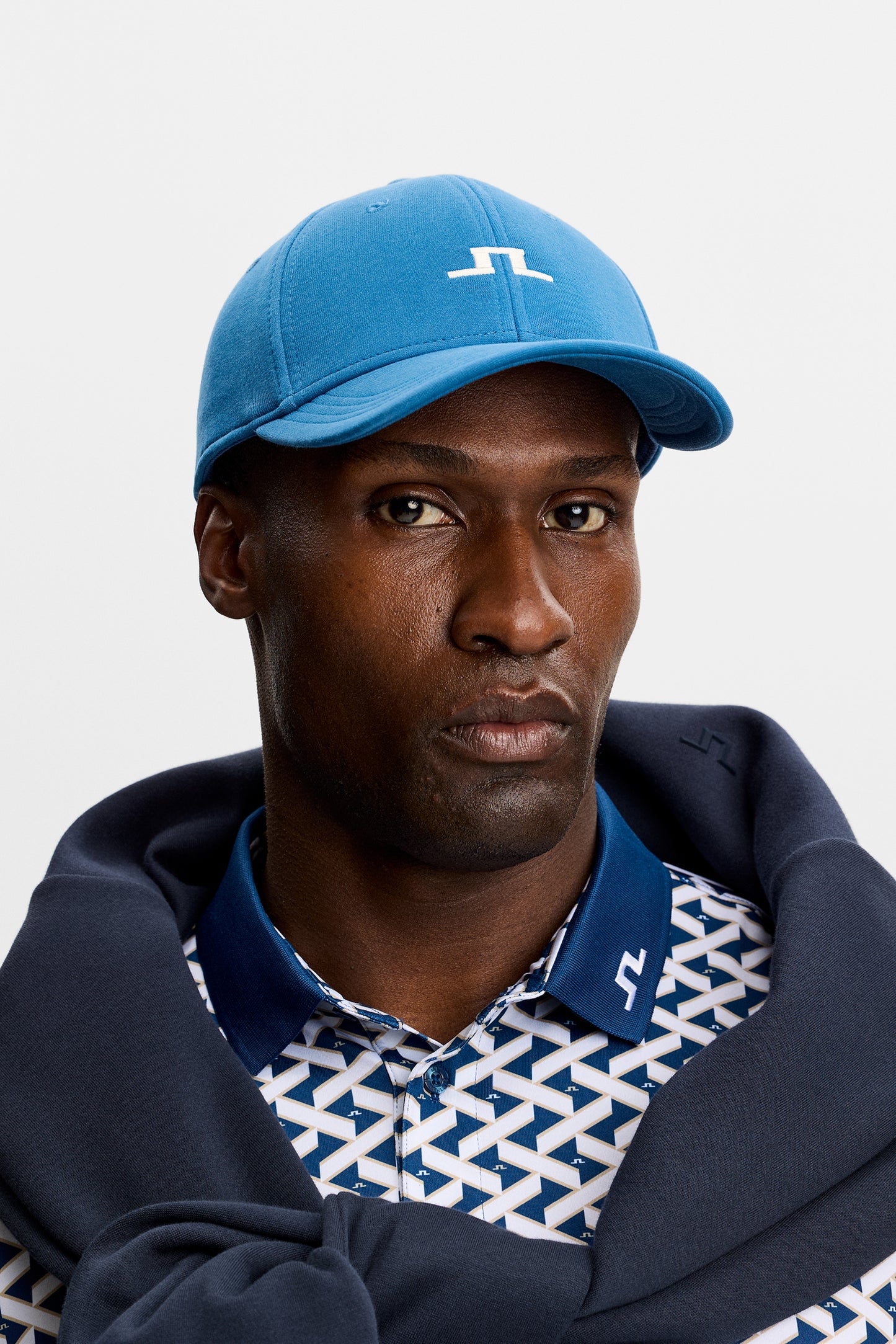 Drew Jersey Cap in Estate Blue by J.Lindeberg