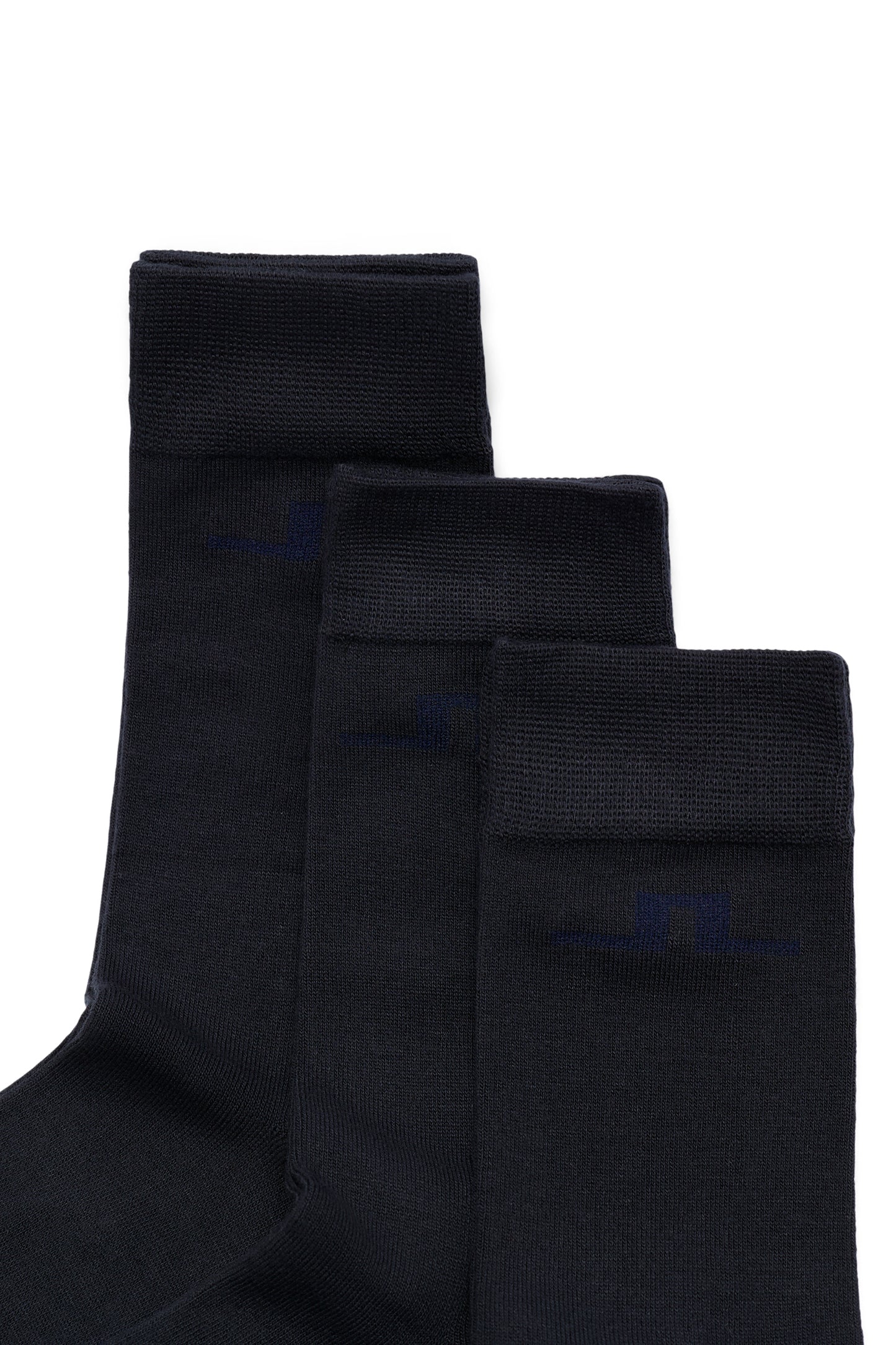 Long Socks 3P in Black by J.Lindeberg