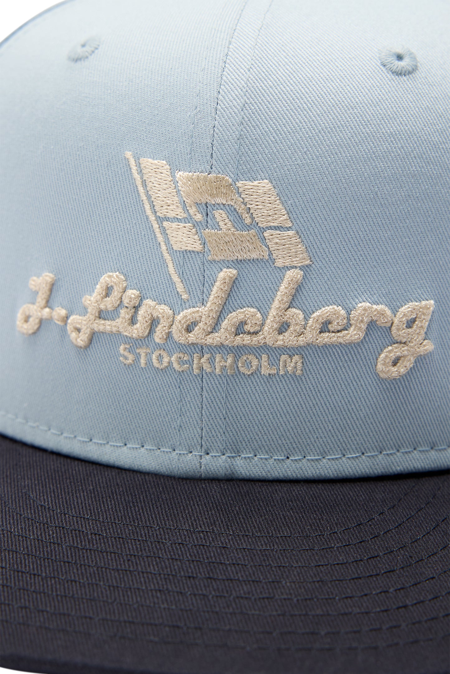 JL Two Tone Flag 9FIFTY in Forget-Me-Not by J.Lindeberg