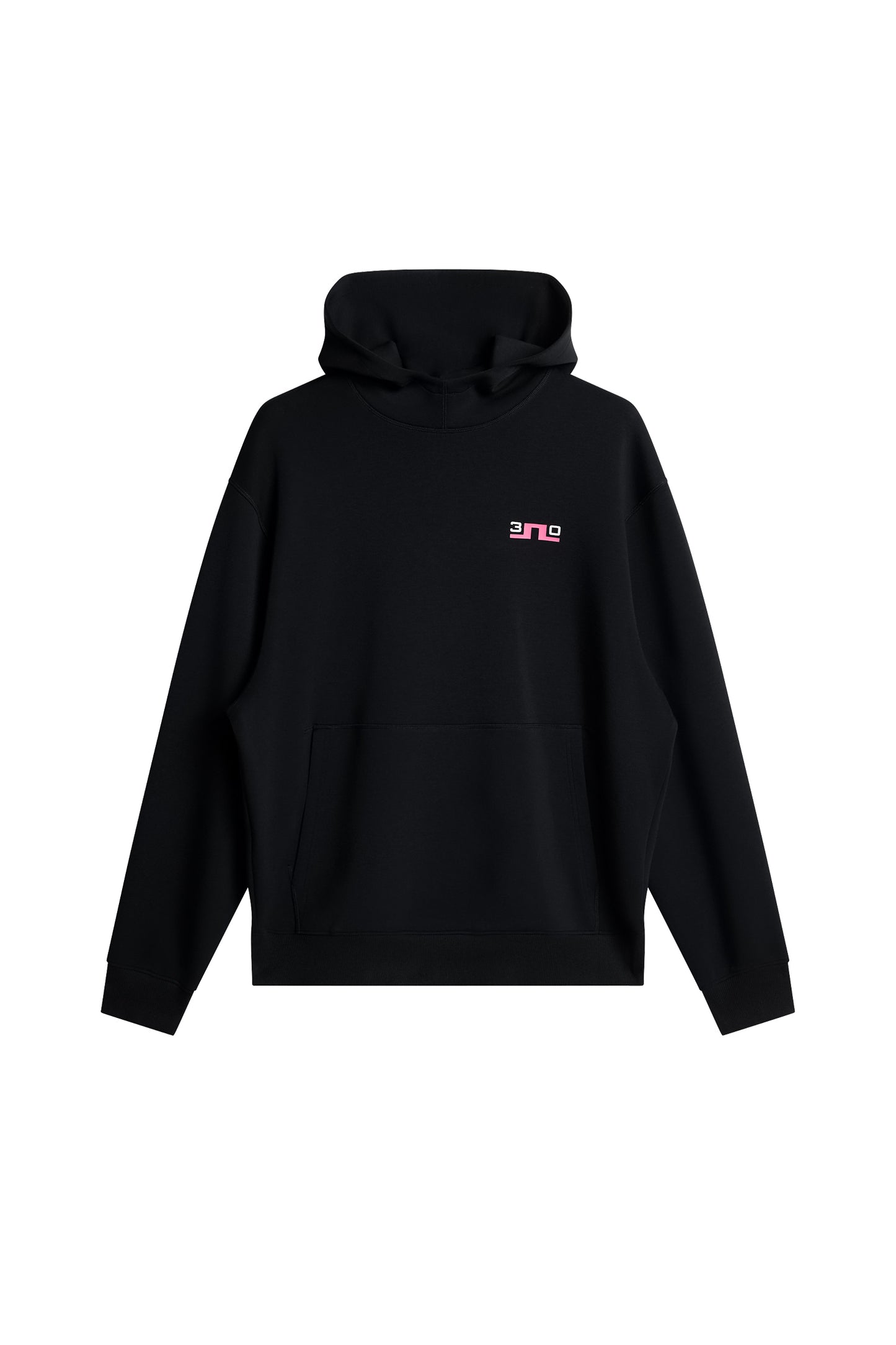 30Y Callan Unisex Hoodie in Black by J.Lindeberg