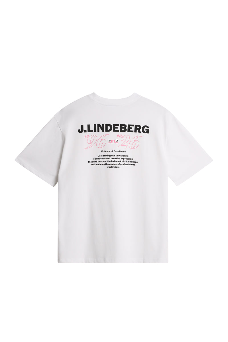 30Y Hale T-shirt in White by J.Lindeberg