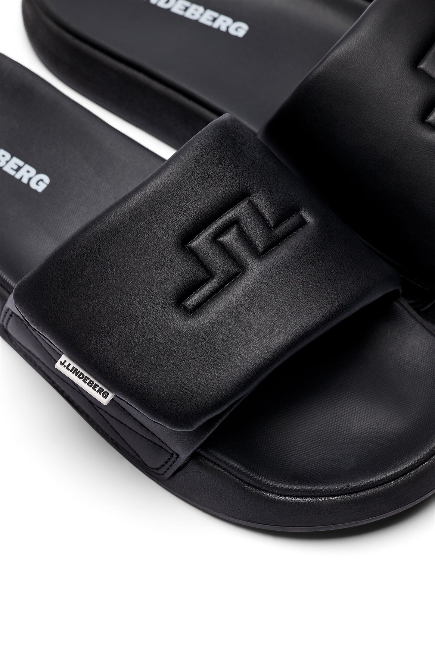 Bridge Logo Slides in Black by J.Lindeberg