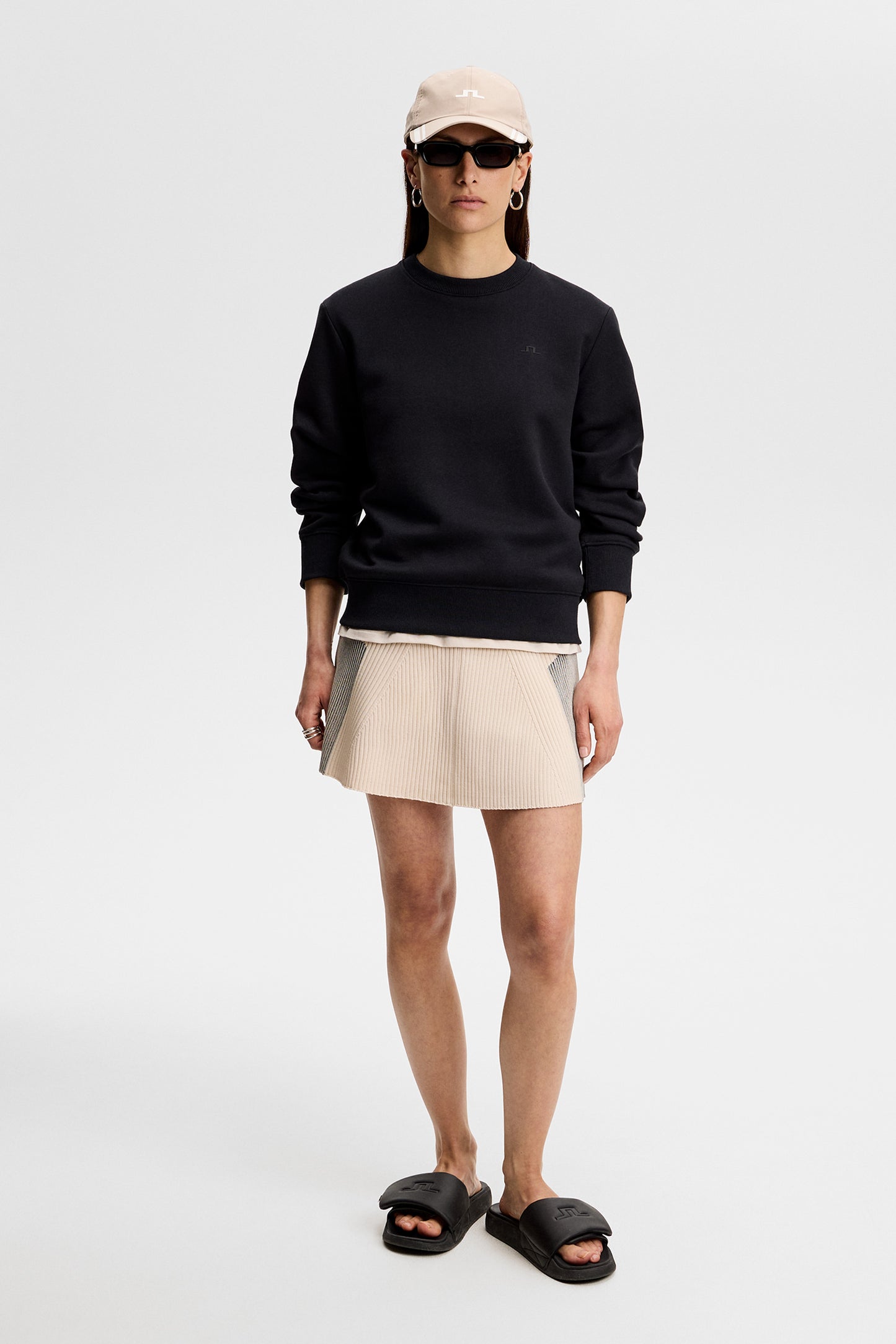 Nova Crew Neck in Black by J.Lindeberg