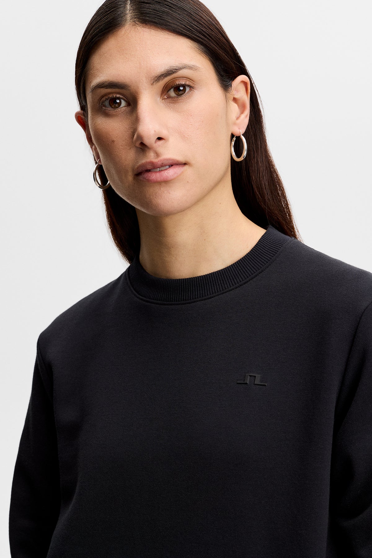 Nova Crew Neck in Black by J.Lindeberg