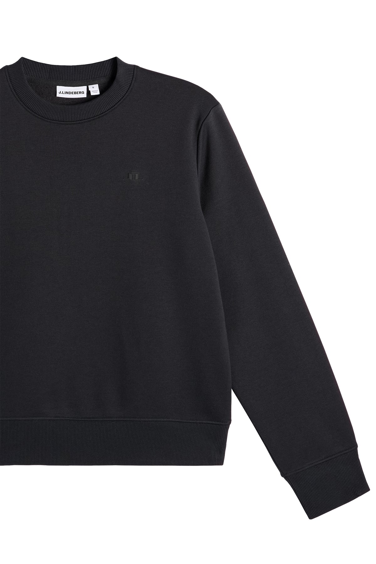 Nova Crew Neck in Black by J.Lindeberg