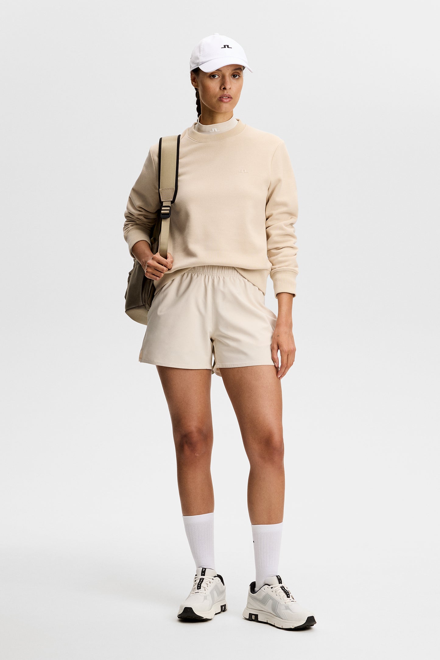 Nova Crew Neck in Moonbeam by J.Lindeberg
