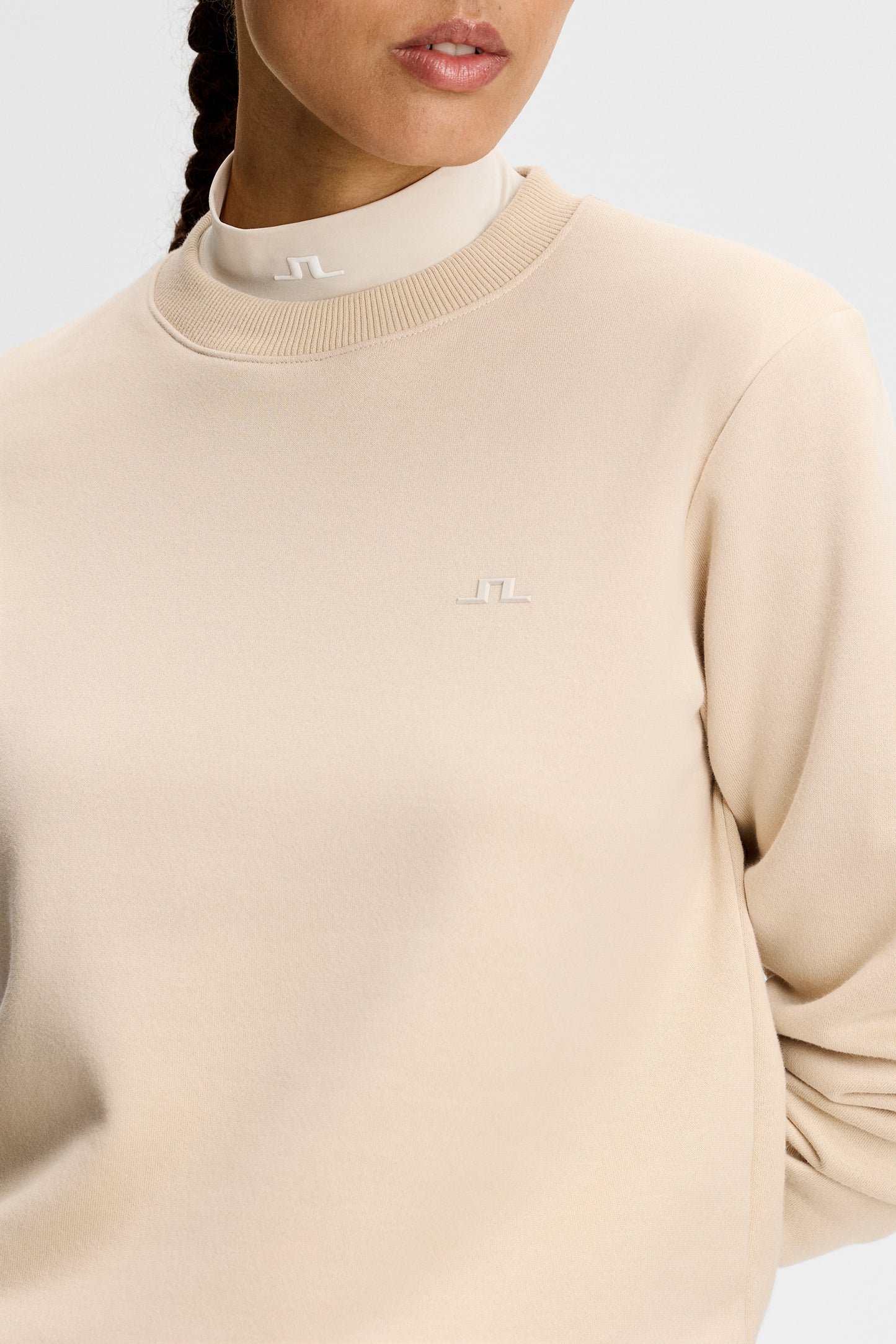 Nova Crew Neck in Moonbeam by J.Lindeberg