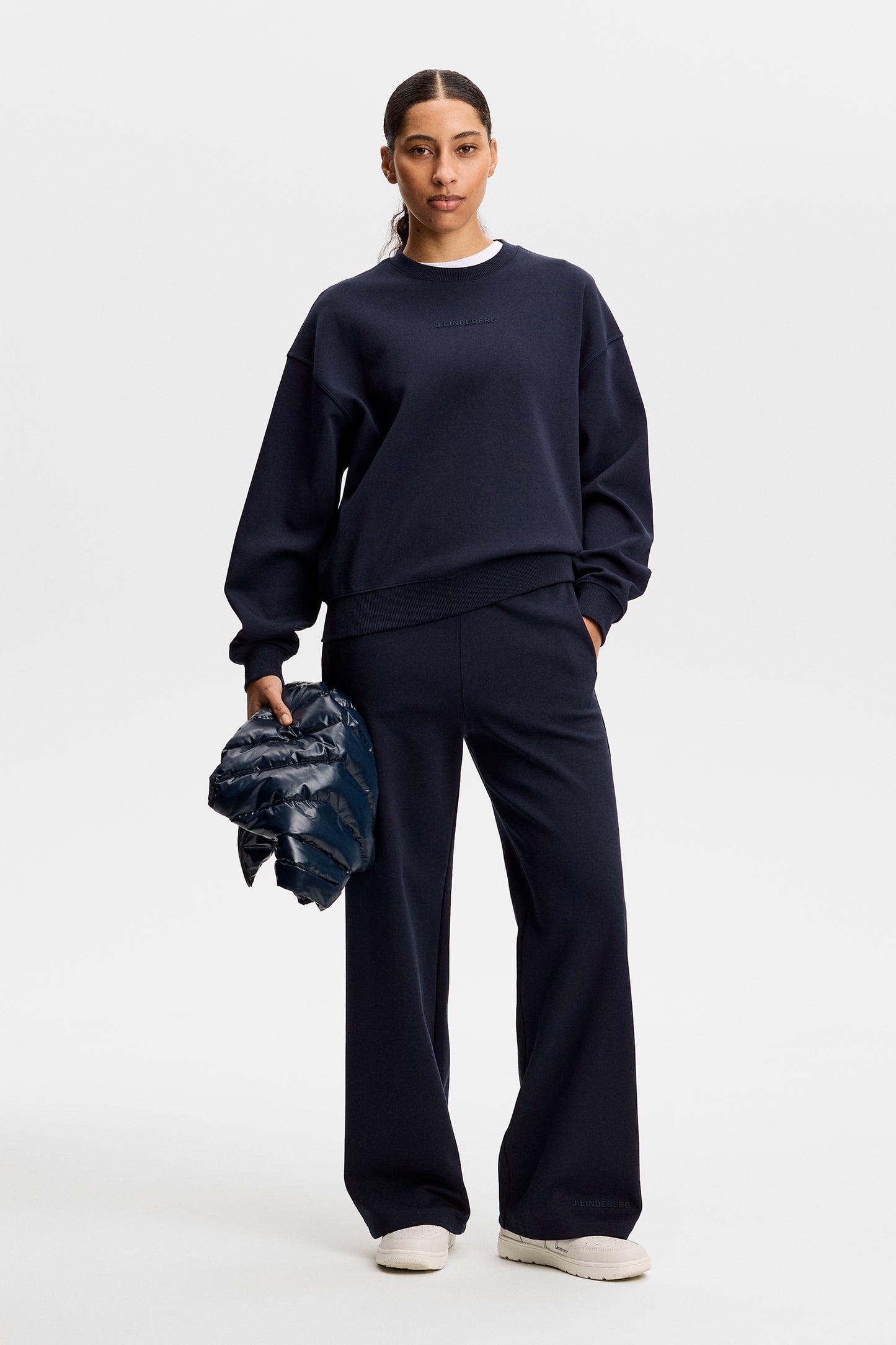 Cove Crew Neck in JL Navy by J.Lindeberg