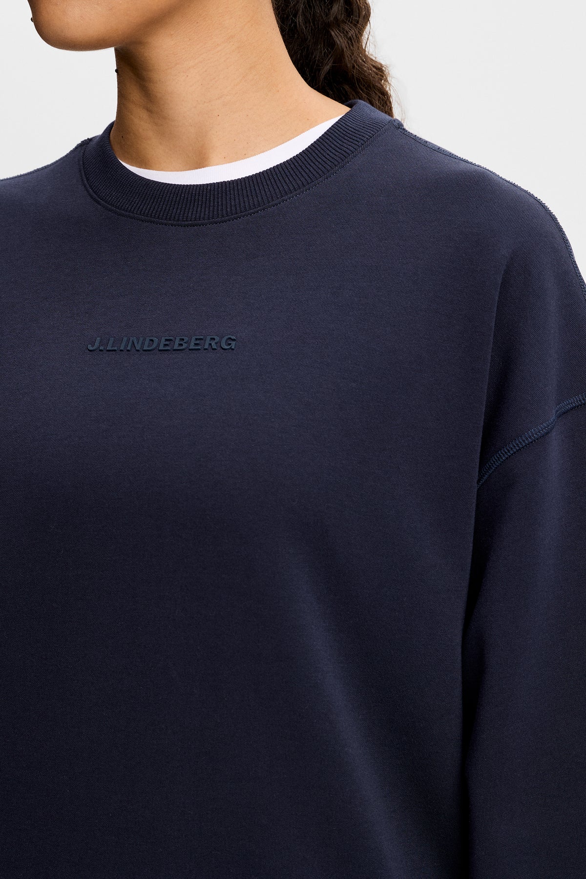 Cove Crew Neck in JL Navy by J.Lindeberg