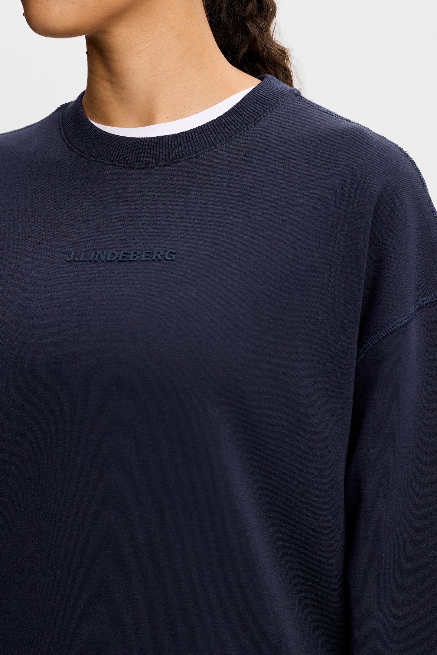 Cove Crew Neck in JL Navy by J.Lindeberg