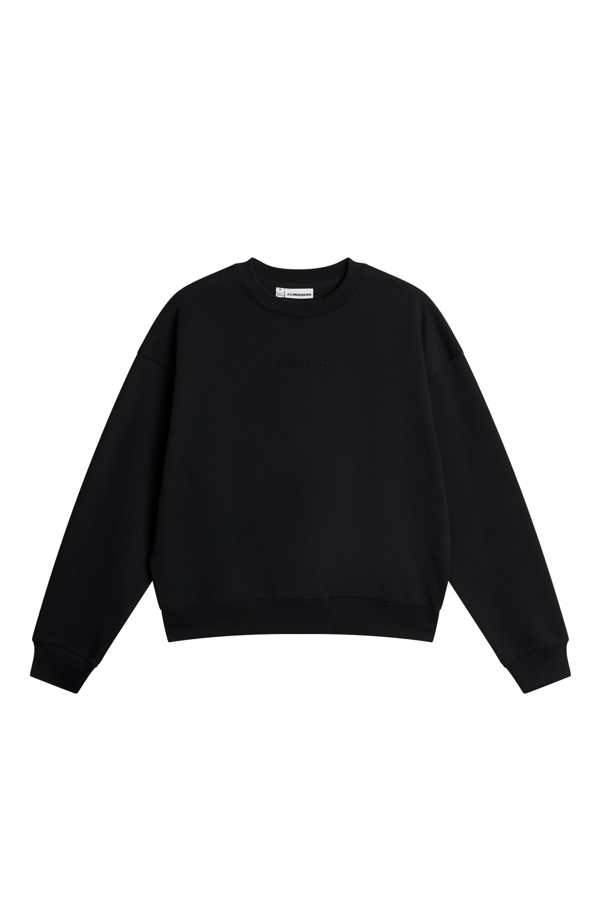 Cove Crew Neck in Black by J.Lindeberg