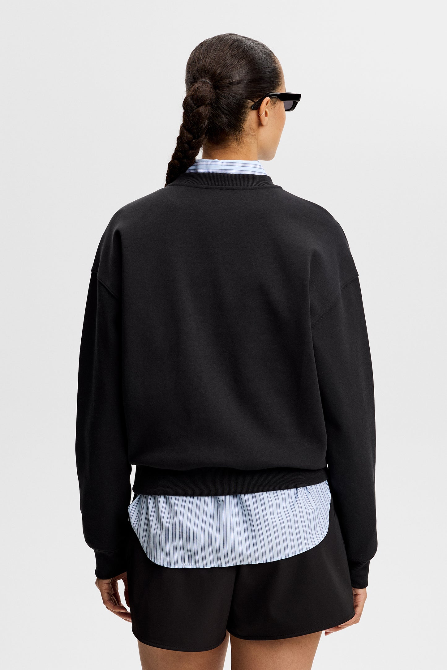 Cove Crew Neck in Black by J.Lindeberg