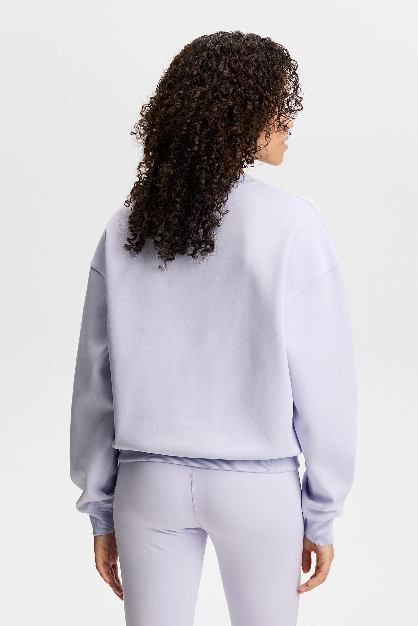 Cove Crew Neck in Purple Heather by J.Lindeberg