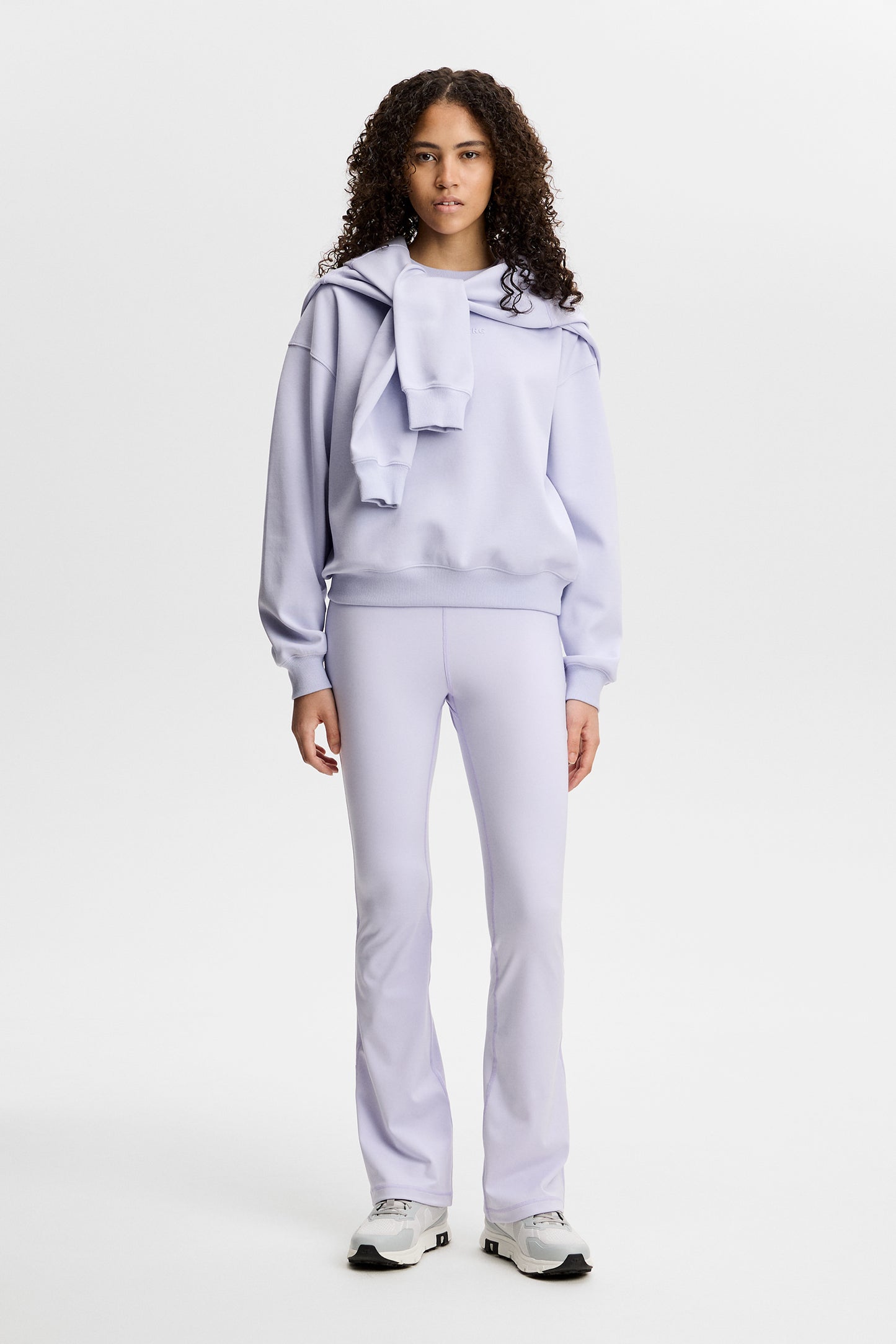 Cove Crew Neck in Purple Heather by J.Lindeberg