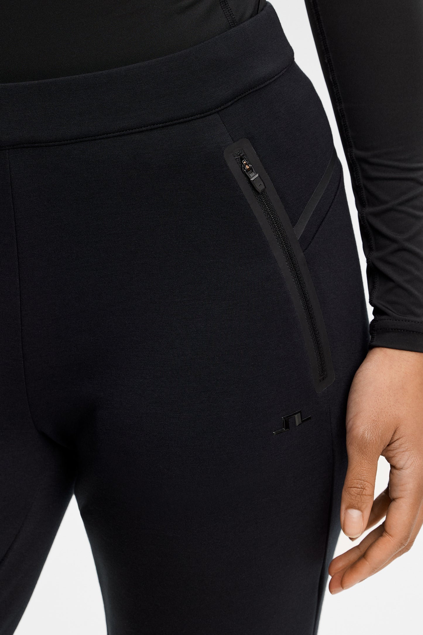Aura Flare Pants in Black by J.Lindeberg