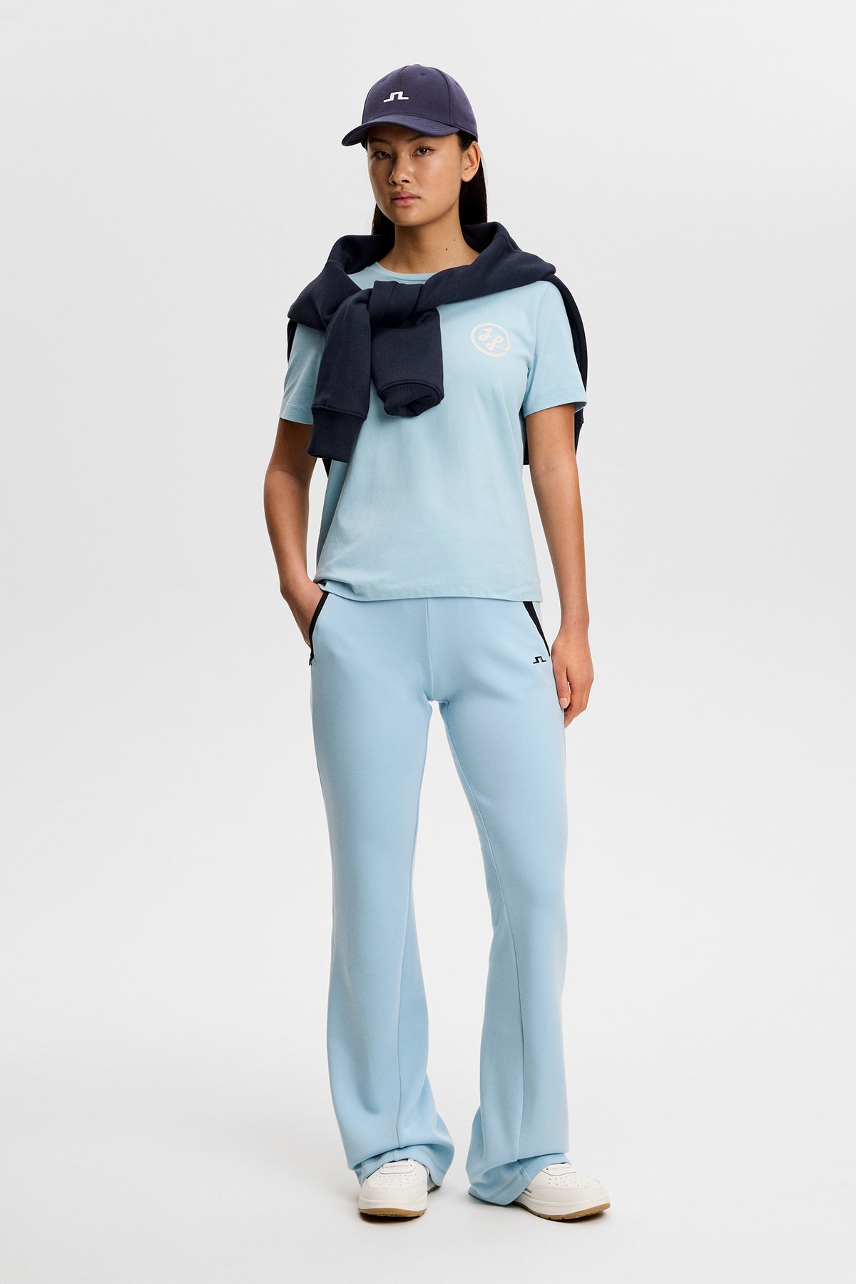 Aura Flare Pants in Forget-Me-Not by J.Lindeberg