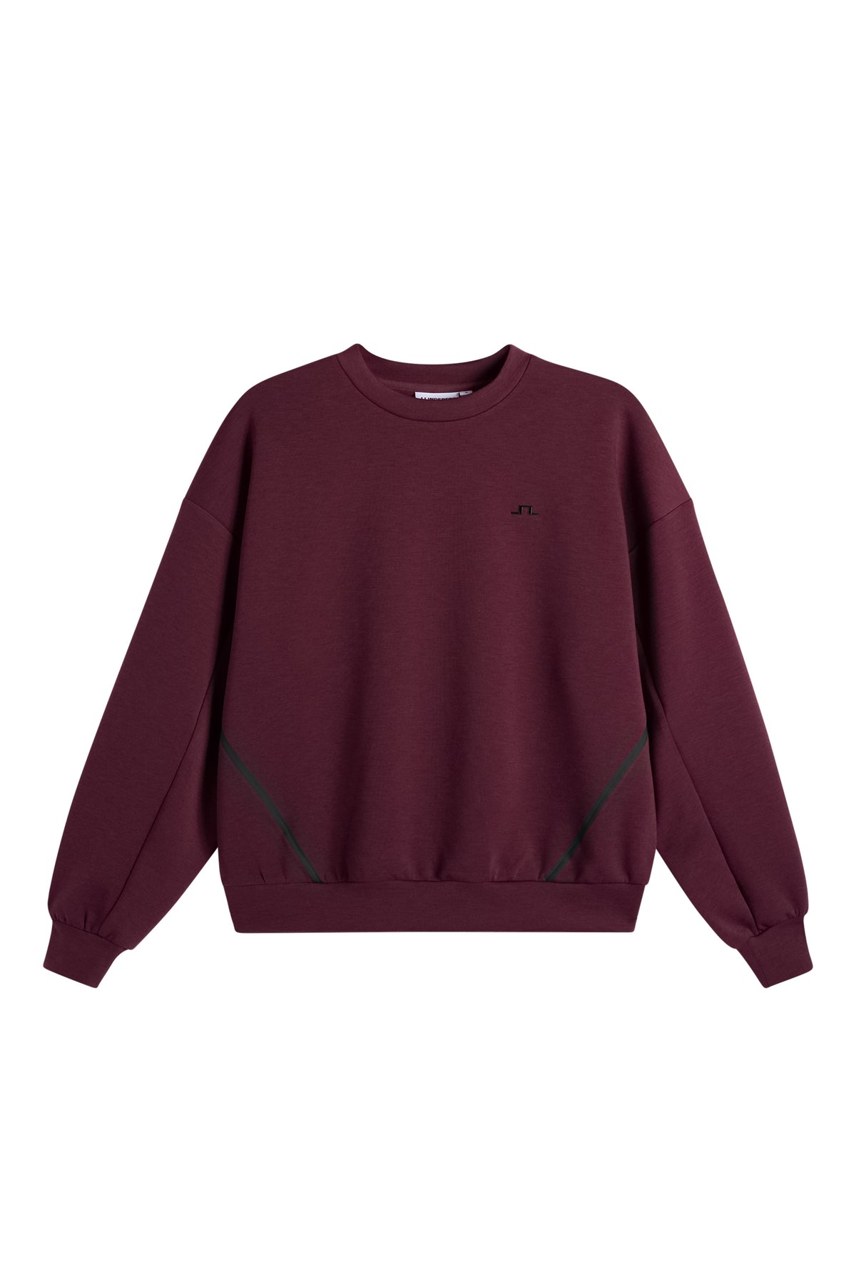 Aura Crew Neck in Winetasting by J.Lindeberg