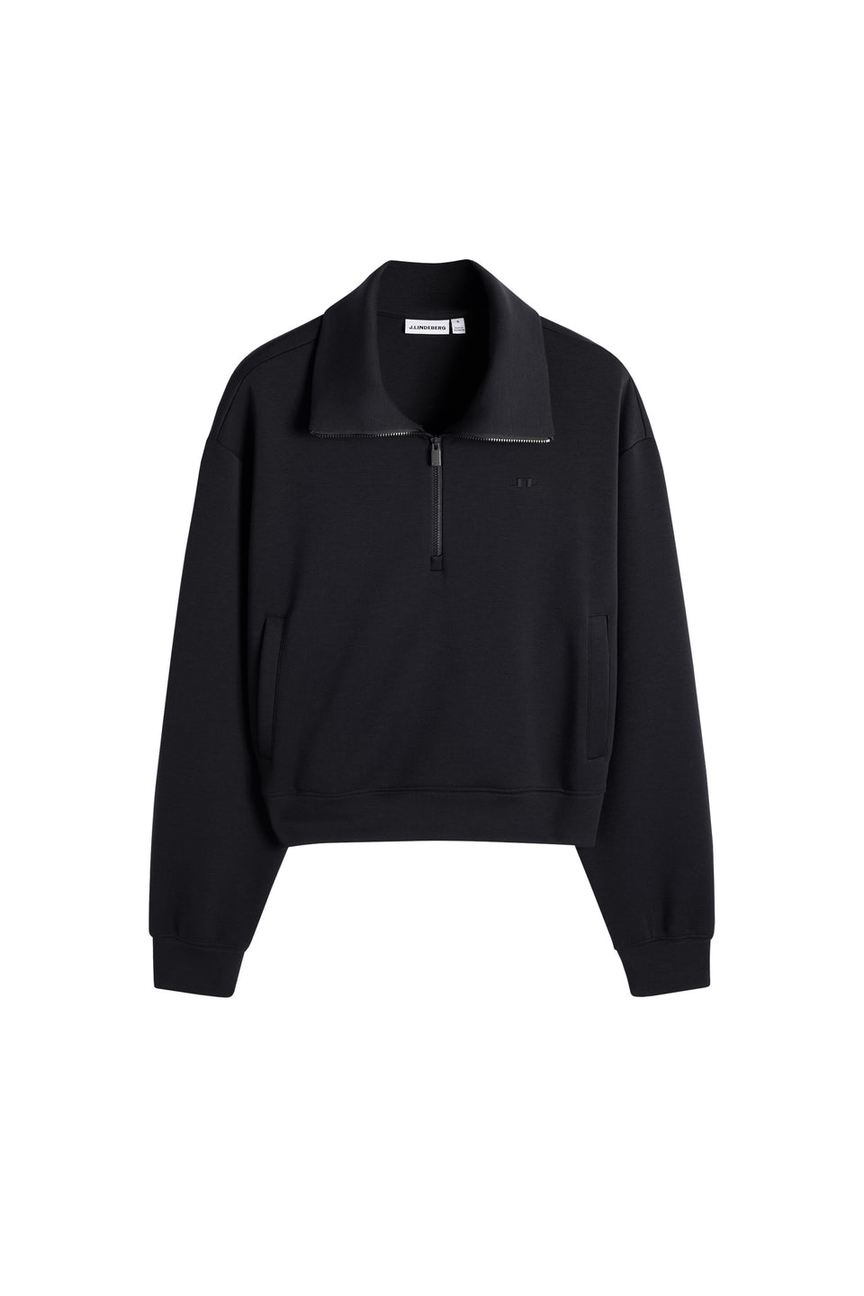 Funnel Zip Sweatshirt / Black