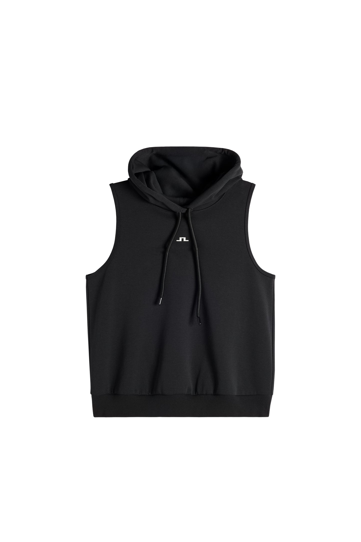 Sarah Sleeveless Hood in Black by J.Lindeberg