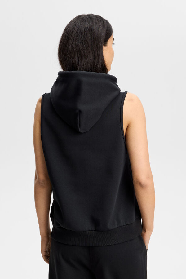 Sarah Sleeveless Hood / Black