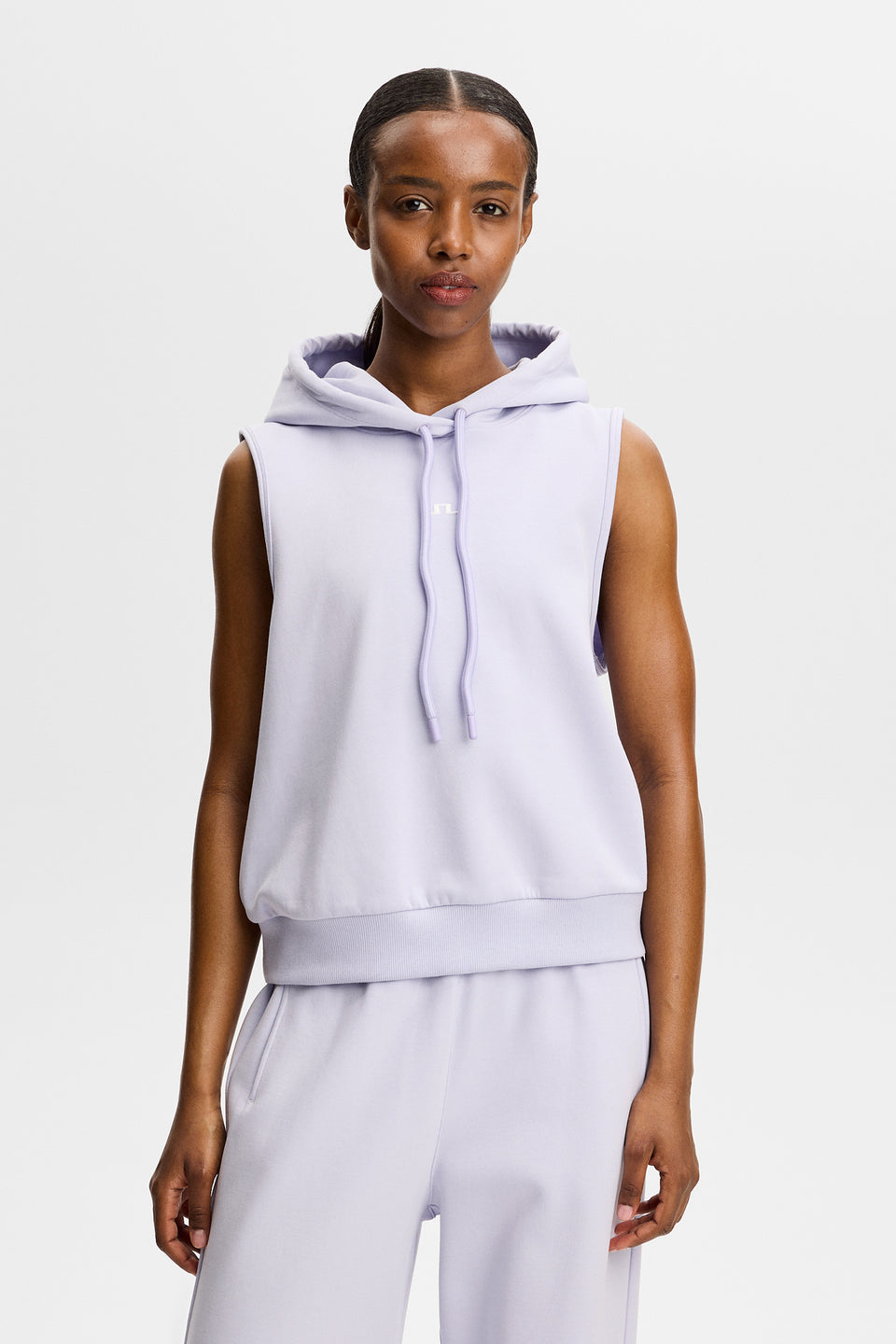 Sarah Sleeveless Hood / Purple Heather