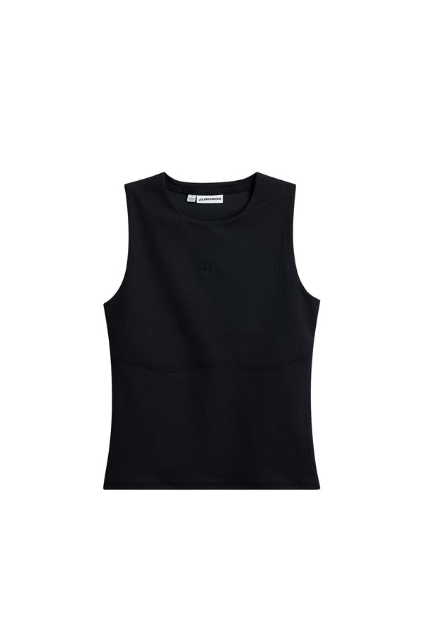 Hannah Sleeveless Top / Black