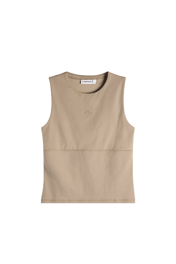 Hannah Sleeveless Top / Brindle