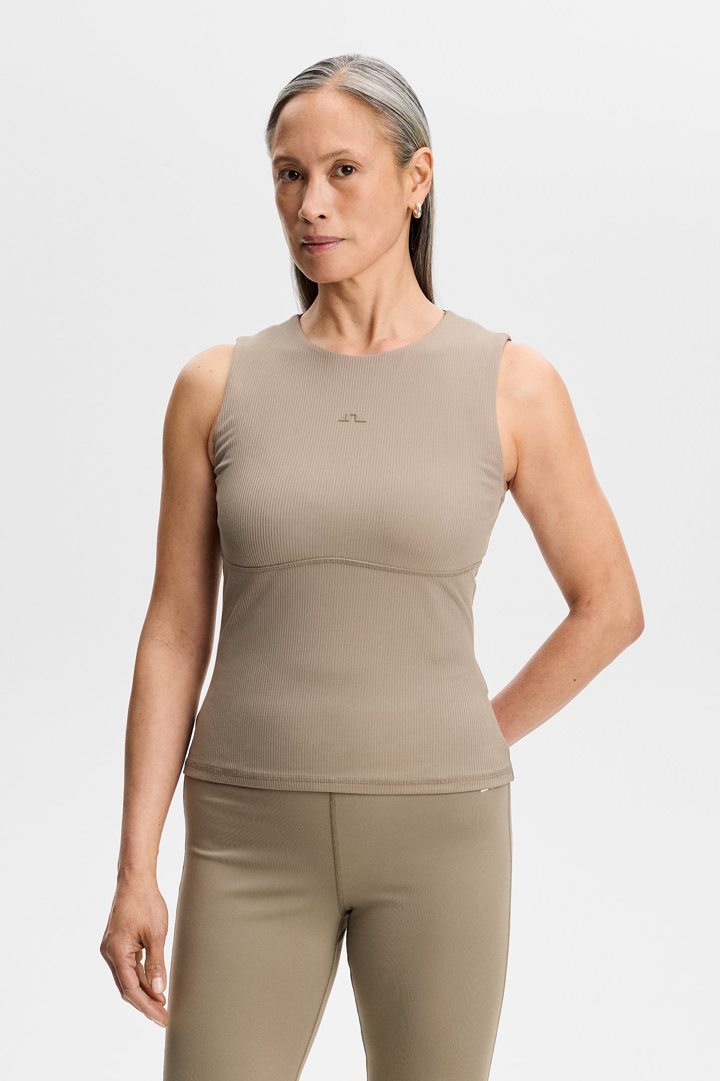 Hannah Sleeveless Top in Brindle by J.Lindeberg