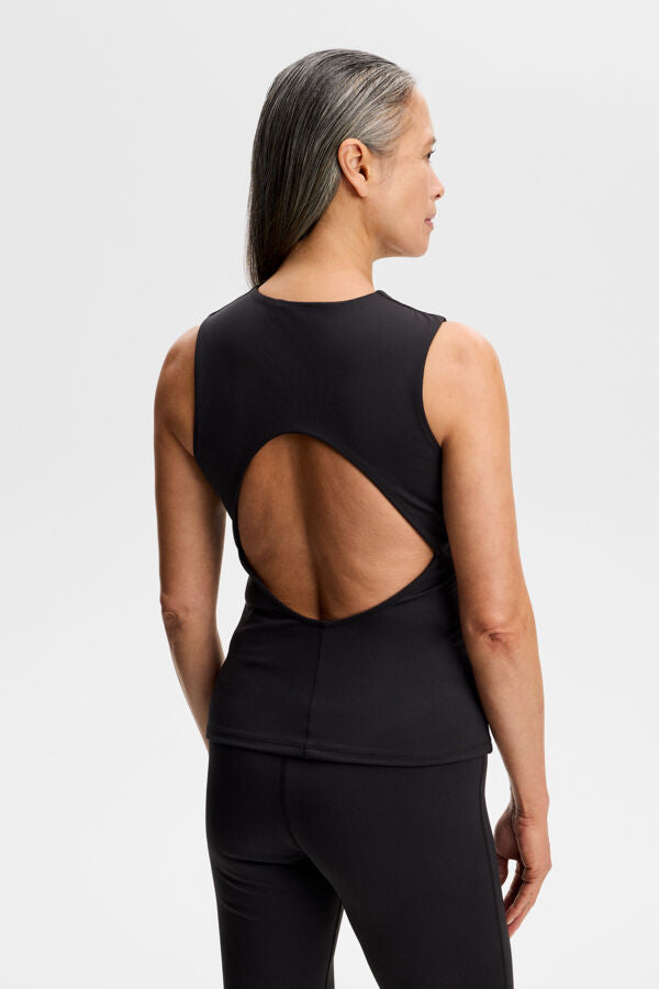 Clarisse Sleeveless Top / Black