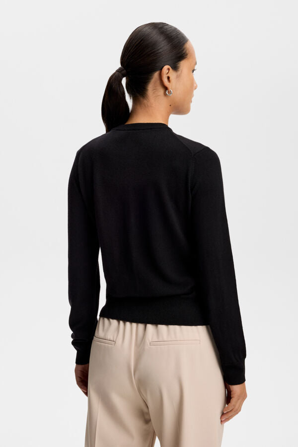 Joanna Knitted Cardigan / Black