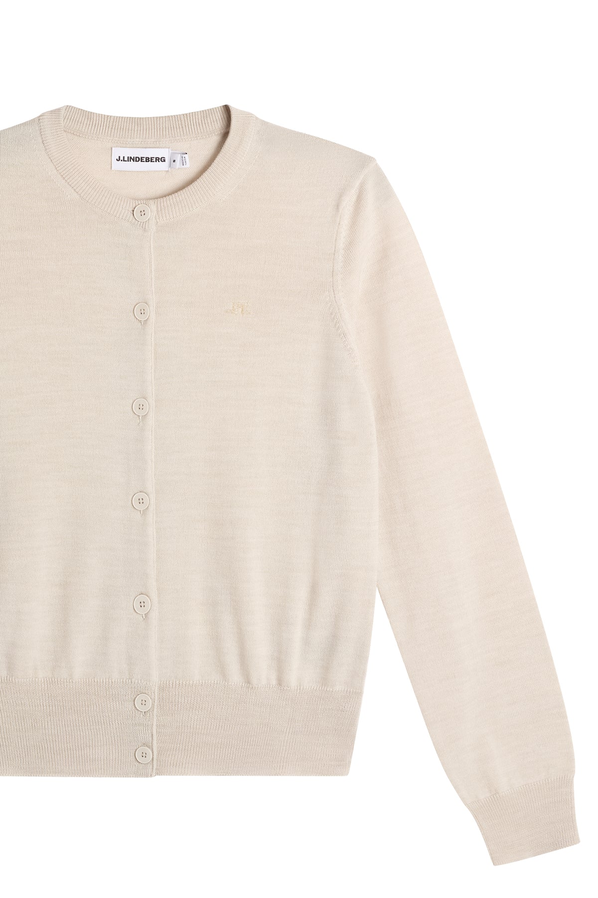 Joanna Knitted Cardigan in Moonbeam Melange by J.Lindeberg