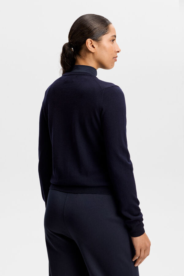 Aria Knitted Sweater / JL Navy