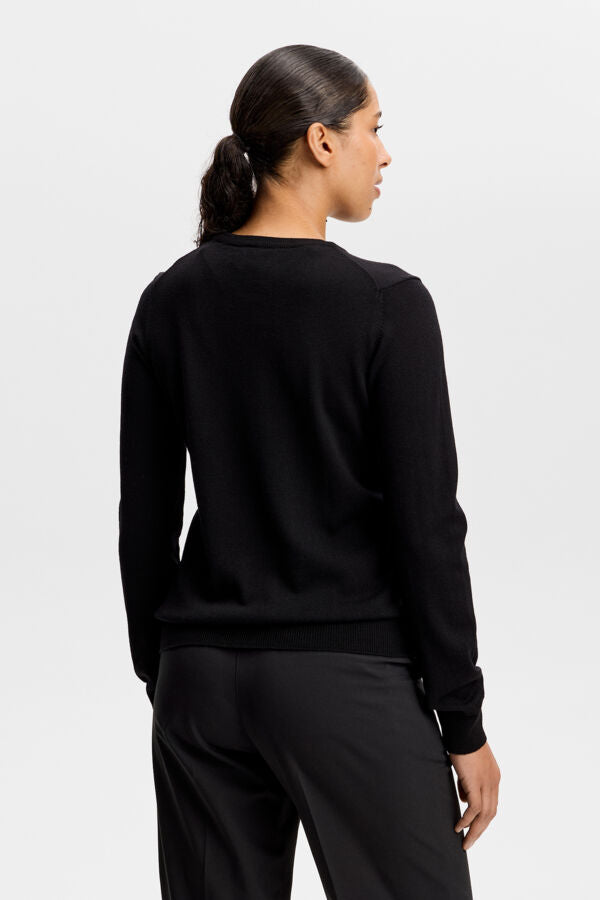 Aria Knitted Sweater / Black