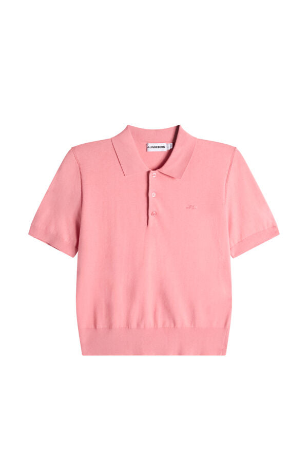 Blake SS Knit Polo / Flamingo Plume
