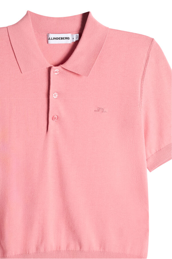 Blake SS Knit Polo / Flamingo Plume