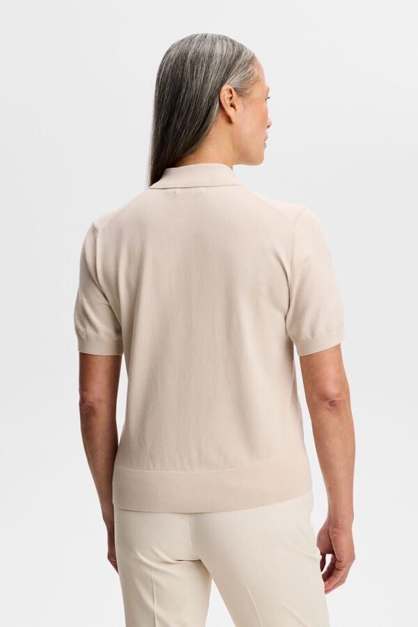 Blake SS Knit Polo / Moonbeam