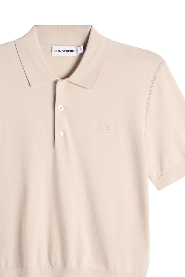 Blake SS Knit Polo / Moonbeam