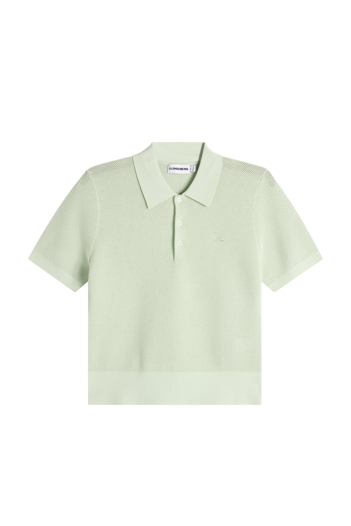 Blake Structure Knit Polo in Subtle Green by J.Lindeberg