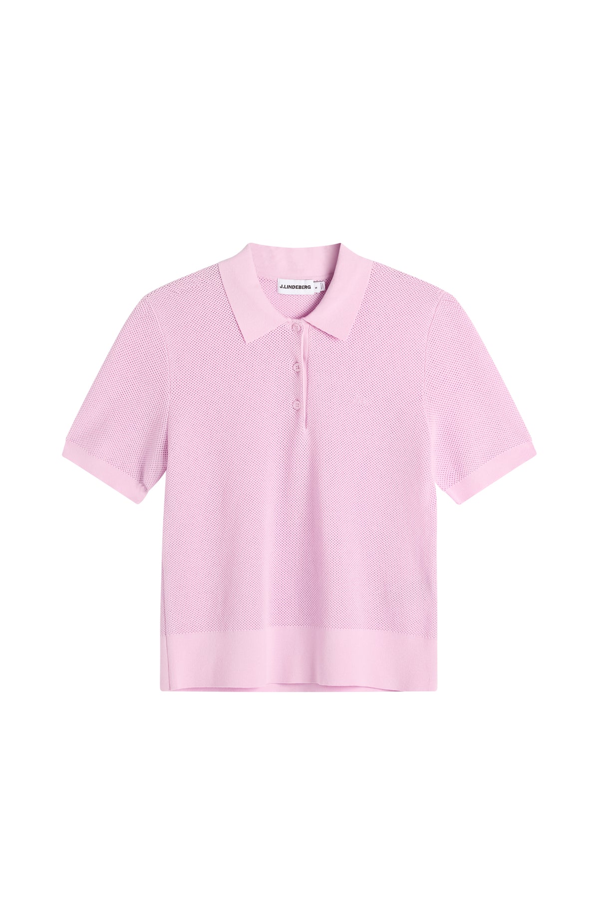 Blake Structure Knit Polo in Orchid Bouquet by J.Lindeberg