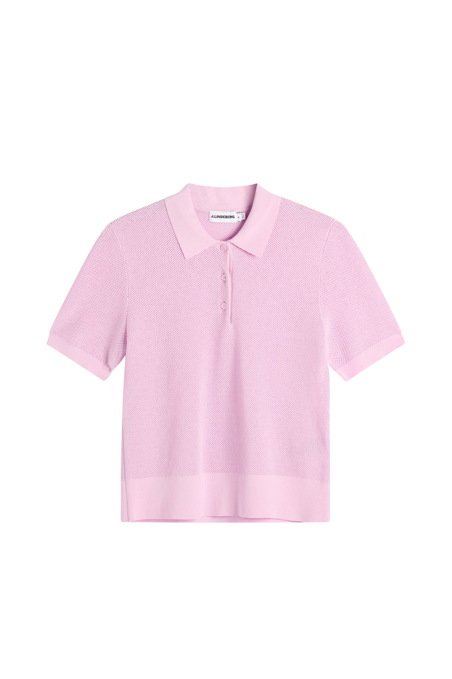 Blake Structure Knit Polo in Orchid Bouquet by J.Lindeberg