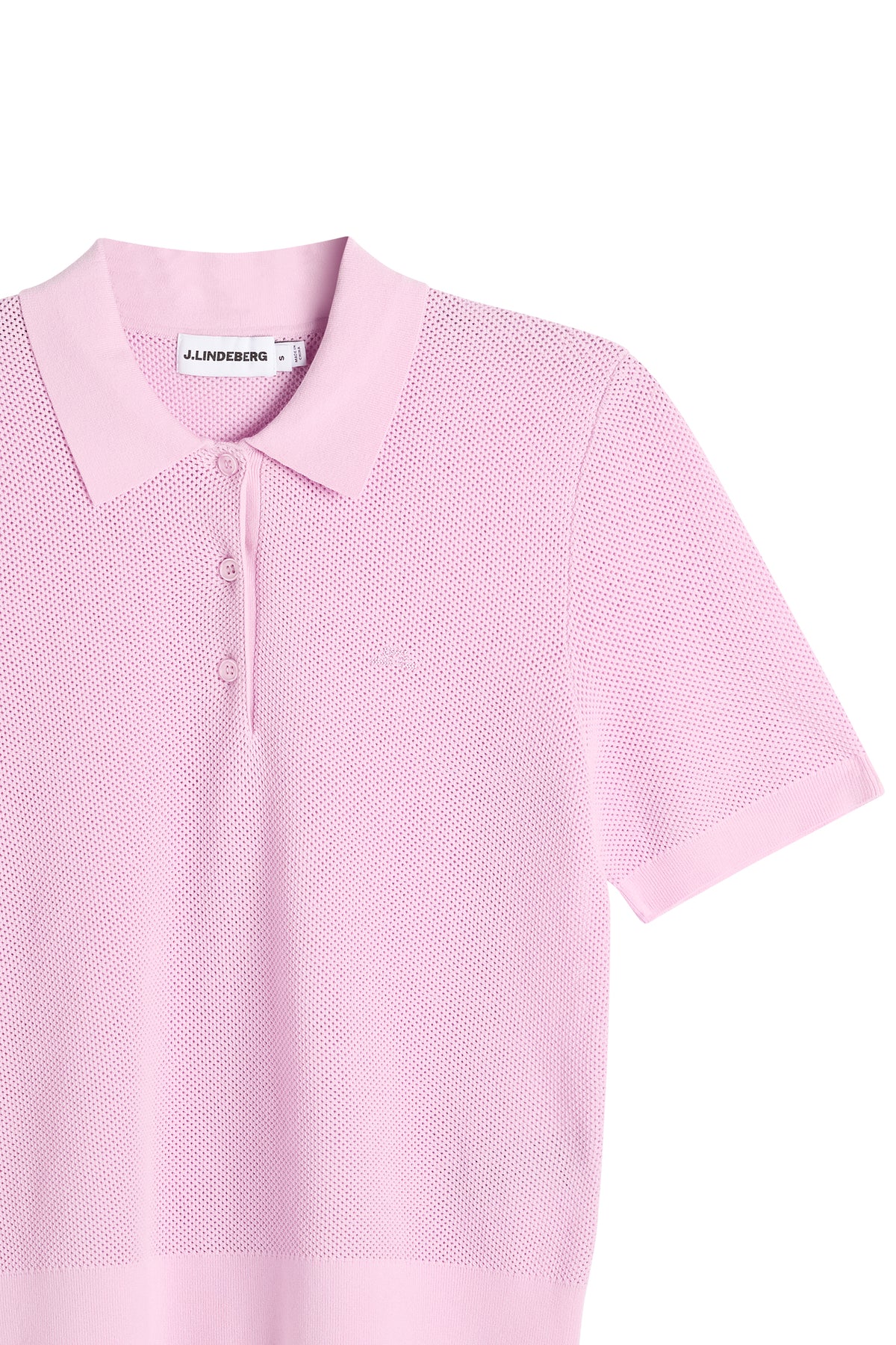 Blake Structure Knit Polo in Orchid Bouquet by J.Lindeberg