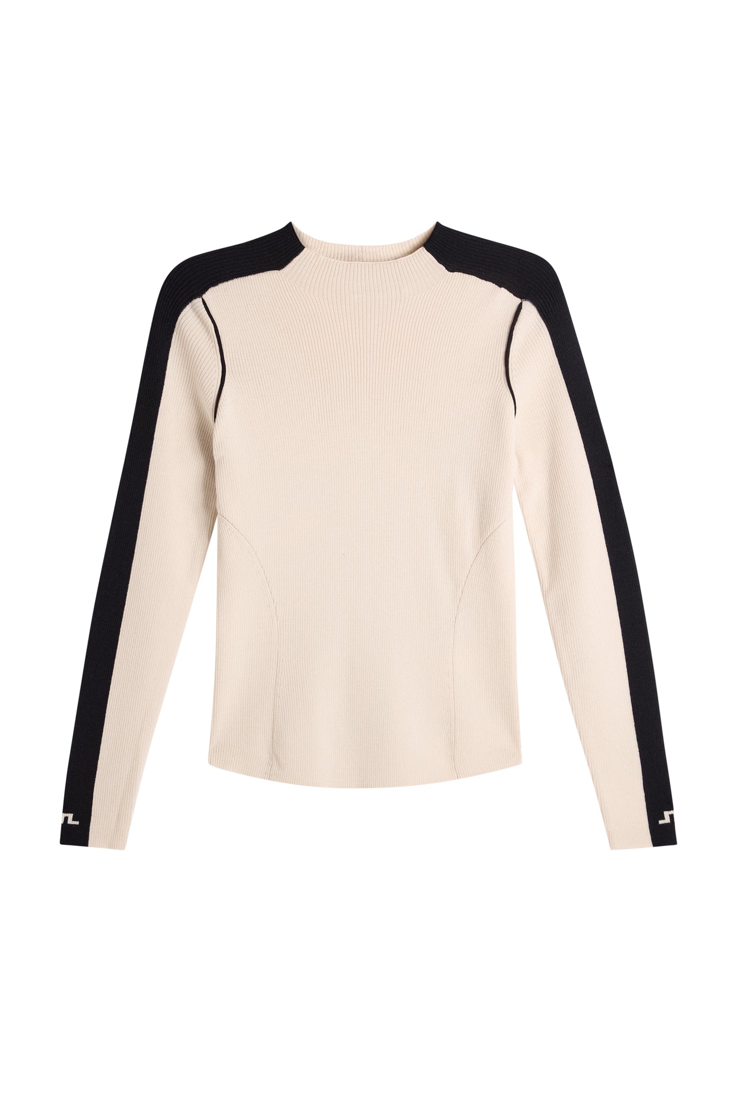 Vale Rib Knit Longsleeve in Moonbeam by J.Lindeberg