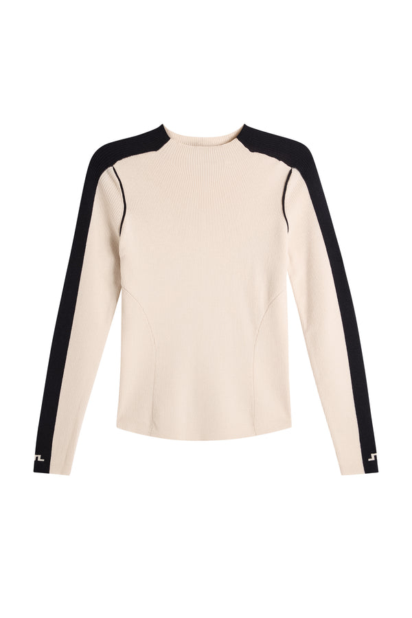 Vale Rib Knit Longsleeve / Moonbeam