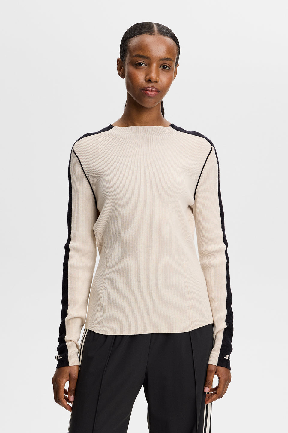Vale Rib Knit Longsleeve / Moonbeam