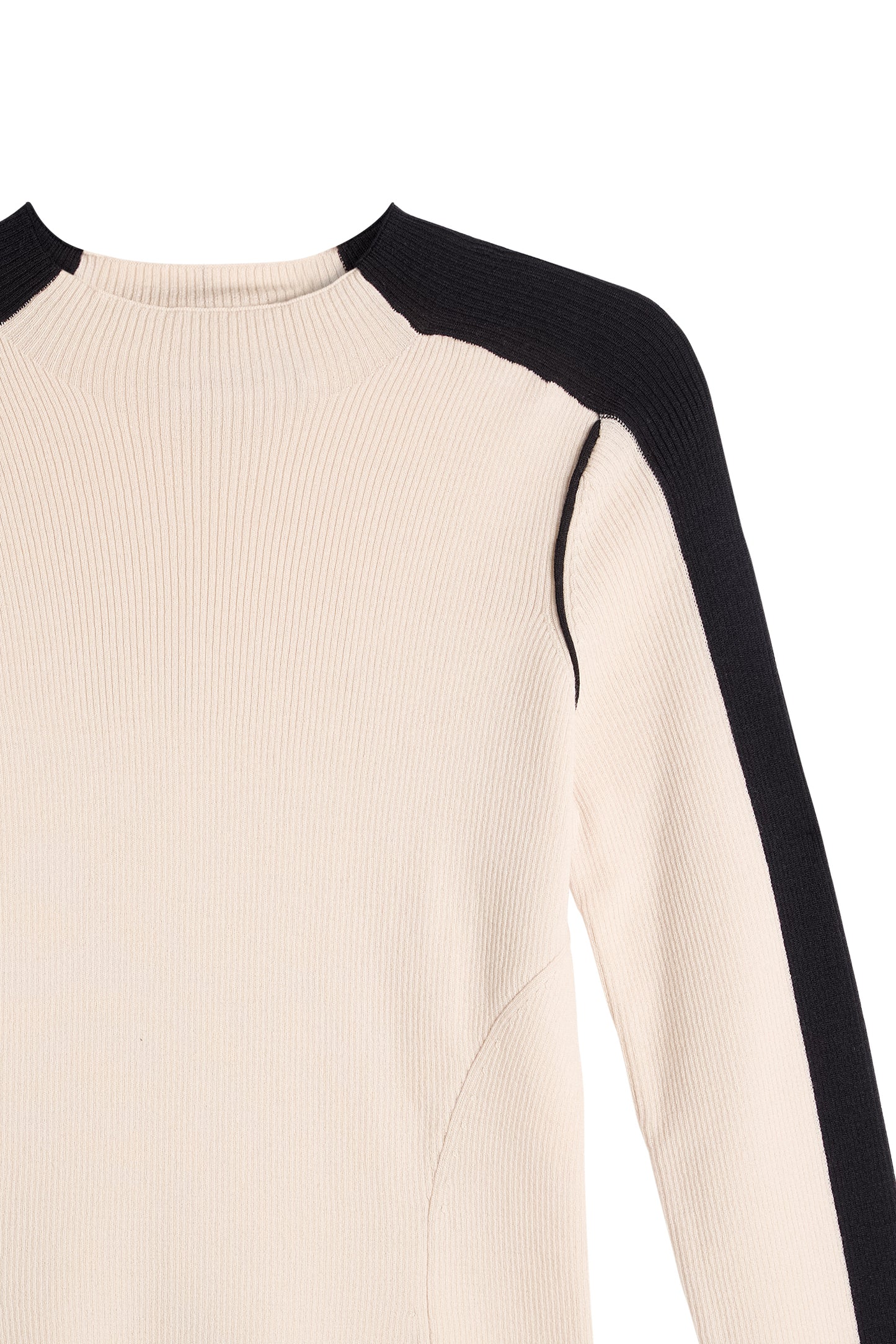 Vale Rib Knit Longsleeve in Moonbeam by J.Lindeberg