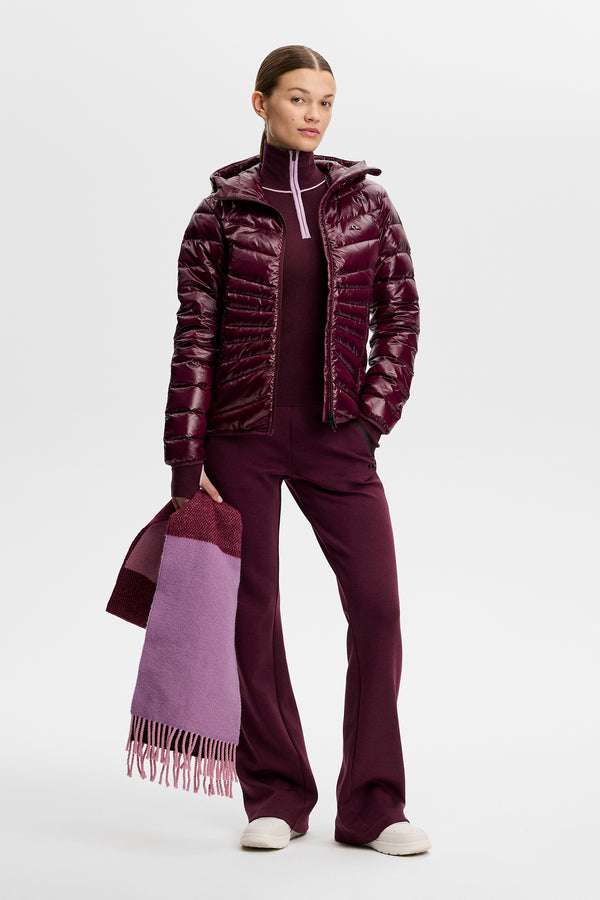Valley Knitted Rib Quarter Zip / Winetasting