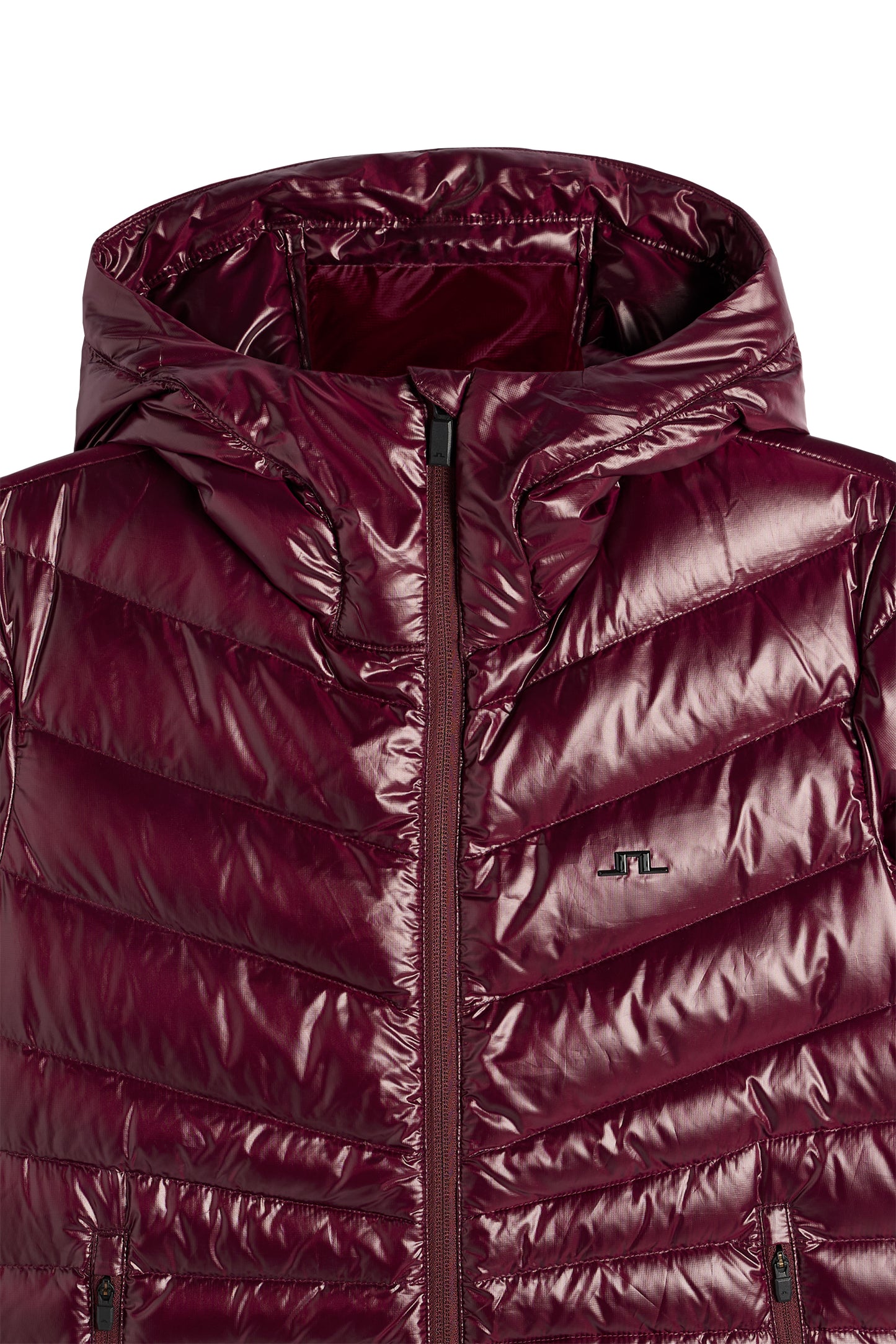 Lara Light Down Hood in Winetasting by J.Lindeberg