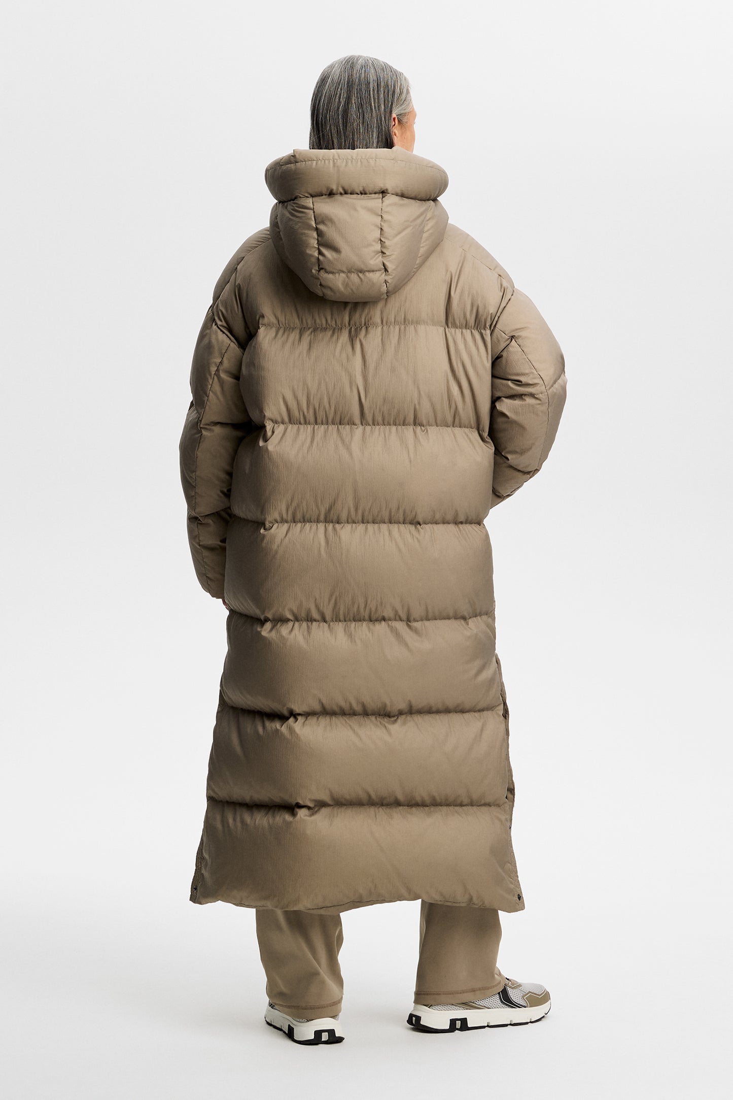 Serene Crinkle Down Parka in Brindle by J.Lindeberg