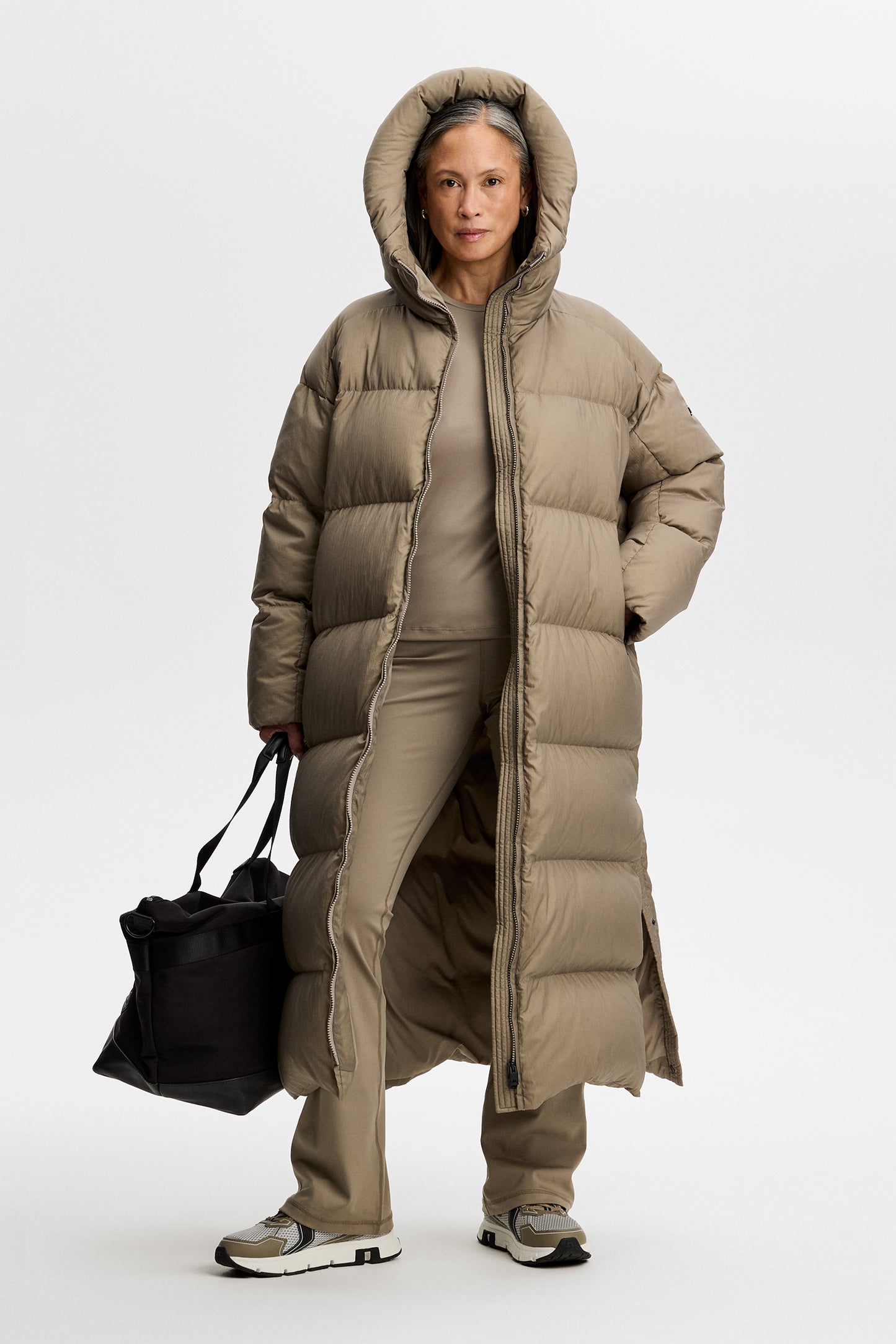 Serene Crinkle Down Parka in Brindle by J.Lindeberg